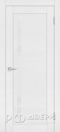 Межкомнатная дверь PST-8 (Белый ясень/Белоснежный лакобель)