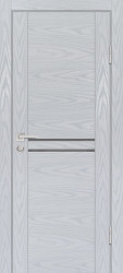Межкомнатная дверь PSM-4 (Дуб скай серый/Серый лакобель)