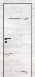 Межкомнатная дверь PX-1 черная кромка с 4-х ст. (Дуб арктик)
