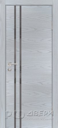 Межкомнатная дверь P-11 ПО кромка ABS с 2-х ст. (Дуб скай серый/Серый лакобель)