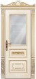 Дверь из массива бука Afrodita ПО-3 Silver с УФ-печатью (Бук белый/Патина золото) Мини фото #0