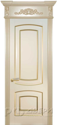 Межкомнатная дверь из массива бука Blic ПГ (Бук белый/Патина золото)