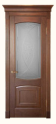 Межкомнатная дверь из массива бука Blic ПО4 (Бук орех)