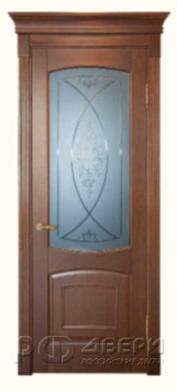 Межкомнатная дверь из массива бука Blic ПО4 Silver (Бук орех)