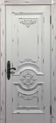 Дверь из массива бука Laura (Белый шебби)