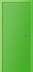 Межкомнатная дверь Ф2К multicolor (RAL 6018 Зеленый)