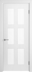 Межкомнатная дверь Челси 08 ПО (Эмаль белая)