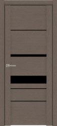 Межкомнатная дверь UniLine Soft touch 30023 ПО (Софт Тортора/Черный лакобель)