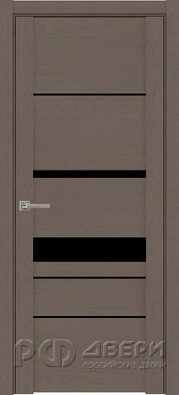 Межкомнатная дверь UniLine Soft touch 30023 ПО (Софт Тортора/Черный лакобель)