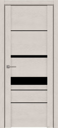 Межкомнатная дверь UniLine Soft touch 30023 ПО (Софт Бьянка/Черный лакобель)