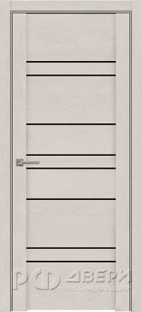Межкомнатная дверь UniLine Soft touch 30032 ПО (Софт Бьянка/Черный лакобель)