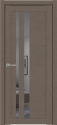 Межкомнатная дверь UniLine Soft touch 30008 ПО (Софт Тортора/Серое зеркало)