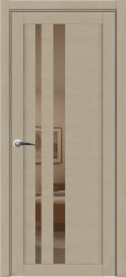 Межкомнатная дверь UniLine Soft touch 30008 ПО (Софт Кремовый/Бронзовое зеркало)
