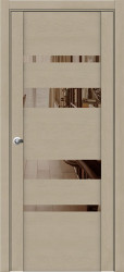 Межкомнатная дверь UniLine Soft touch 30013 ПО (Софт Кремовый/Бронзовое зеркало)