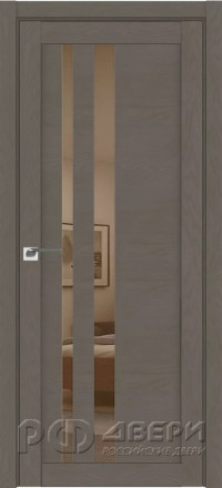 Межкомнатная дверь UniLine Soft touch 30008 ПО (Софт Тортора/Бронзовое зеркало)