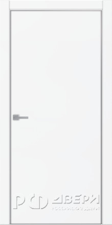 Межкомнатная дверь Tamburat Модель 4101 ПГ (Белый супермат/Металлическая кромка)
