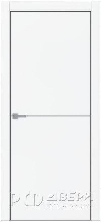 Межкомнатная дверь Tamburat Модель 4102 ПГ (Белый супермат/Черная кромка)