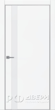 Межкомнатная дверь Tamburat Модель 4104 ПО (Белый супермат/Белое лакобель)