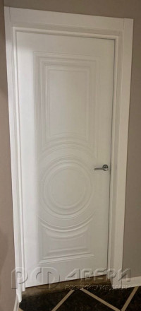 Межкомнатная дверь Симпл-4 ПГ (Белая эмаль)