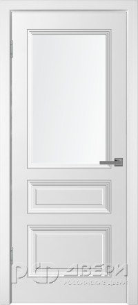 Межкомнатная дверь Уно-3 ПО (Белая эмаль)