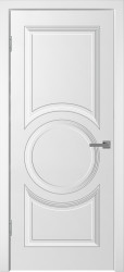 Межкомнатная дверь Уно-5 ПГ (Белая эмаль)