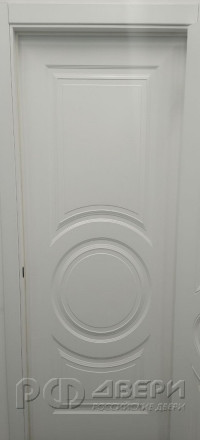 Межкомнатная дверь Круг ПГ (Белая эмаль)