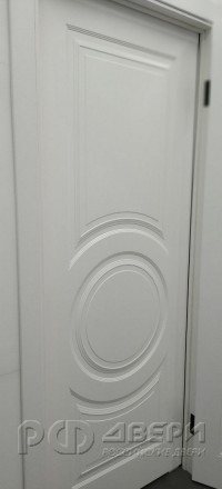 Межкомнатная дверь Круг ПГ (Белая эмаль)