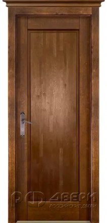 Дверь из массива ольхи М4 ПГ (Античный орех)