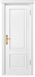 Межкомнатная дверь Криста-1 ПГ (Эмаль белая)