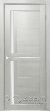 Межкомнатная дверь Z-1 ПО (Белая лиственница/Сатинато)