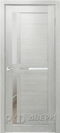 Межкомнатная дверь Z-1 ПО (Белая лиственница/Зеркало)
