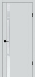 Межкомнатная дверь PSC-10 ПО (Агат/Лакобель Белый)