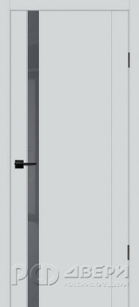 Межкомнатная дверь PSC-10 ПО (Агат/Лакобель Серый)