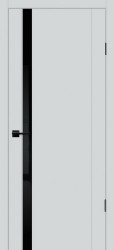 Межкомнатная дверь PSC-10 ПО (Агат/Лакобель Черный)