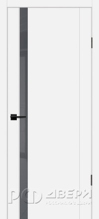 Межкомнатная дверь PSC-10 ПО (Белый/Лакобель Серый)