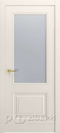 Межкомнатная дверь Версаль-1Ф ПО (Эмаль RAL 9010/Сатинат светлый)