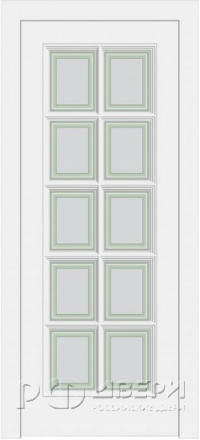 Межкомнатная дверь Прованс 10 ПО (Белая эмаль)