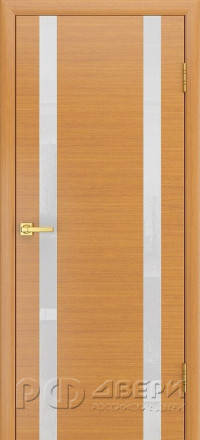 Межкомнатная дверь Модерн-2 ПО (Дуб розовый/Белый триплекс)