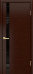 Межкомнатная дверь Гранд-1 ПО (Венге/Черный лакобель)