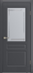 Межкомнатная дверь Belli ПО (Графит эмаль)