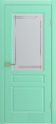 Межкомнатная дверь Belli ПО (Бирюза эмаль)
