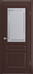 Межкомнатная дверь Belli ПО (Шоколад эмаль)