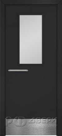 Противопожарная дверь ДПО (Темно-серый/Отбойник)