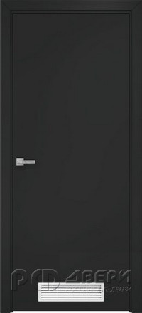 Межкомнатная дверь ДПГ (Тёмно серый/Вент.решетка)