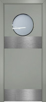 ДПО с иллюминатором (Серый/Отб. пластина)