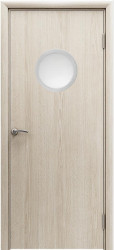 Межкомнатная дверь с иллюминатором Aquadoor ПО (Скандинавский дуб)