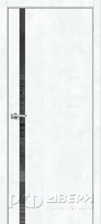 Межкомнатная дверь Порта-1.55 ПО (Snow Art/Mirox Grey)