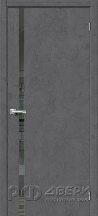 Межкомнатная дверь Порта-1.55 ПО (Slate Art/Mirox Grey)