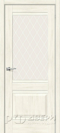 Межкомнатная дверь Прима-3 ПО (Nordic Oak/White Сrystal)