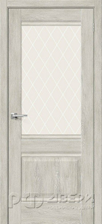 Межкомнатная дверь Прима-3 ПО (Chalet Provence/White Сrystal)